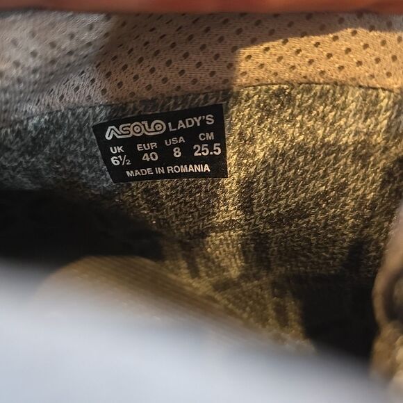 Asolo Tacoma GV Boots Womens Size 8 Pink Suede Gore Tex Vibram Hiking Anti Shock - Picture 11 of 11